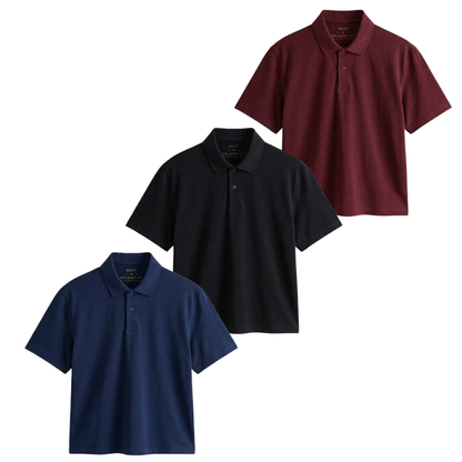 Pack Of 3 Crop Polos