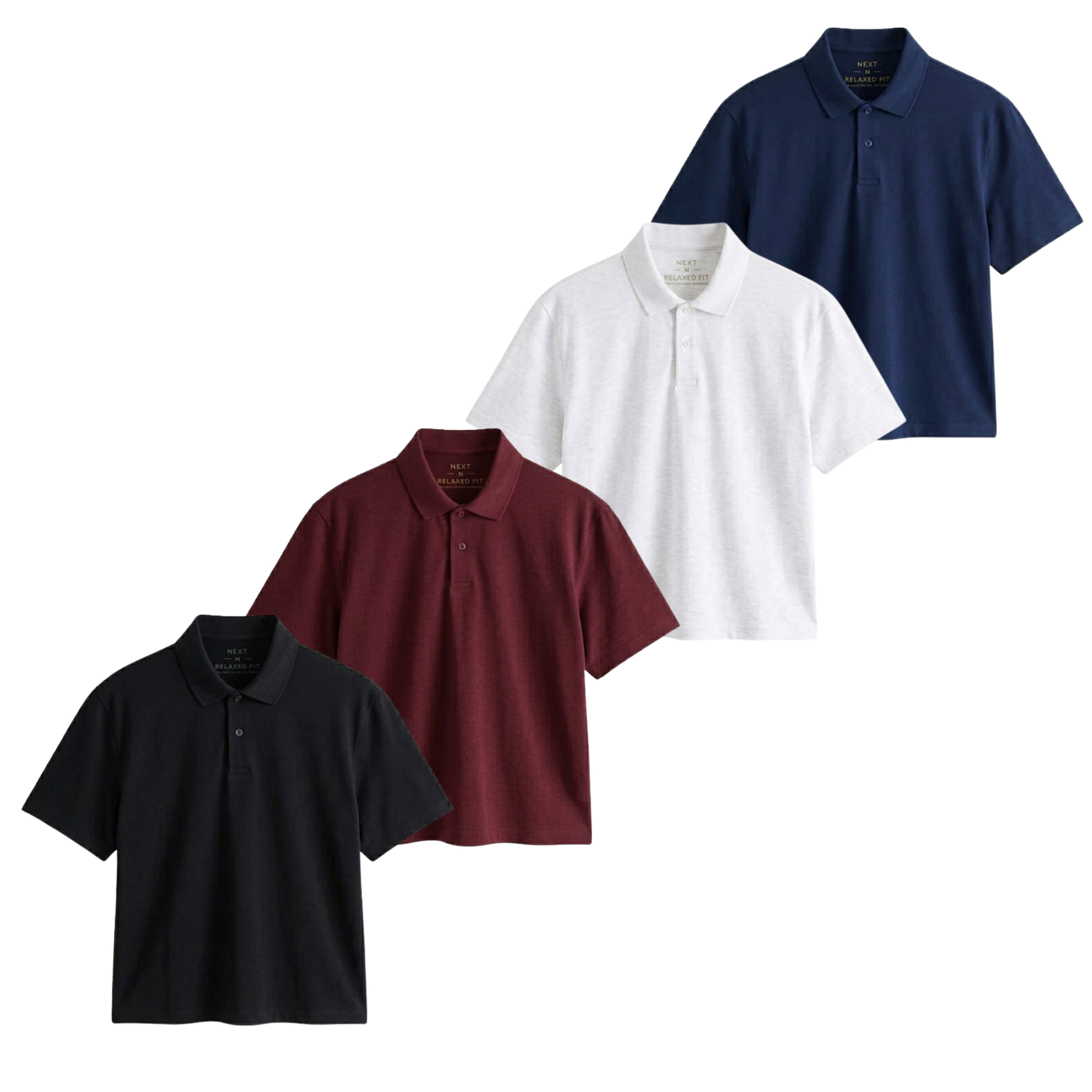 Pack Of 4 Crop Polos