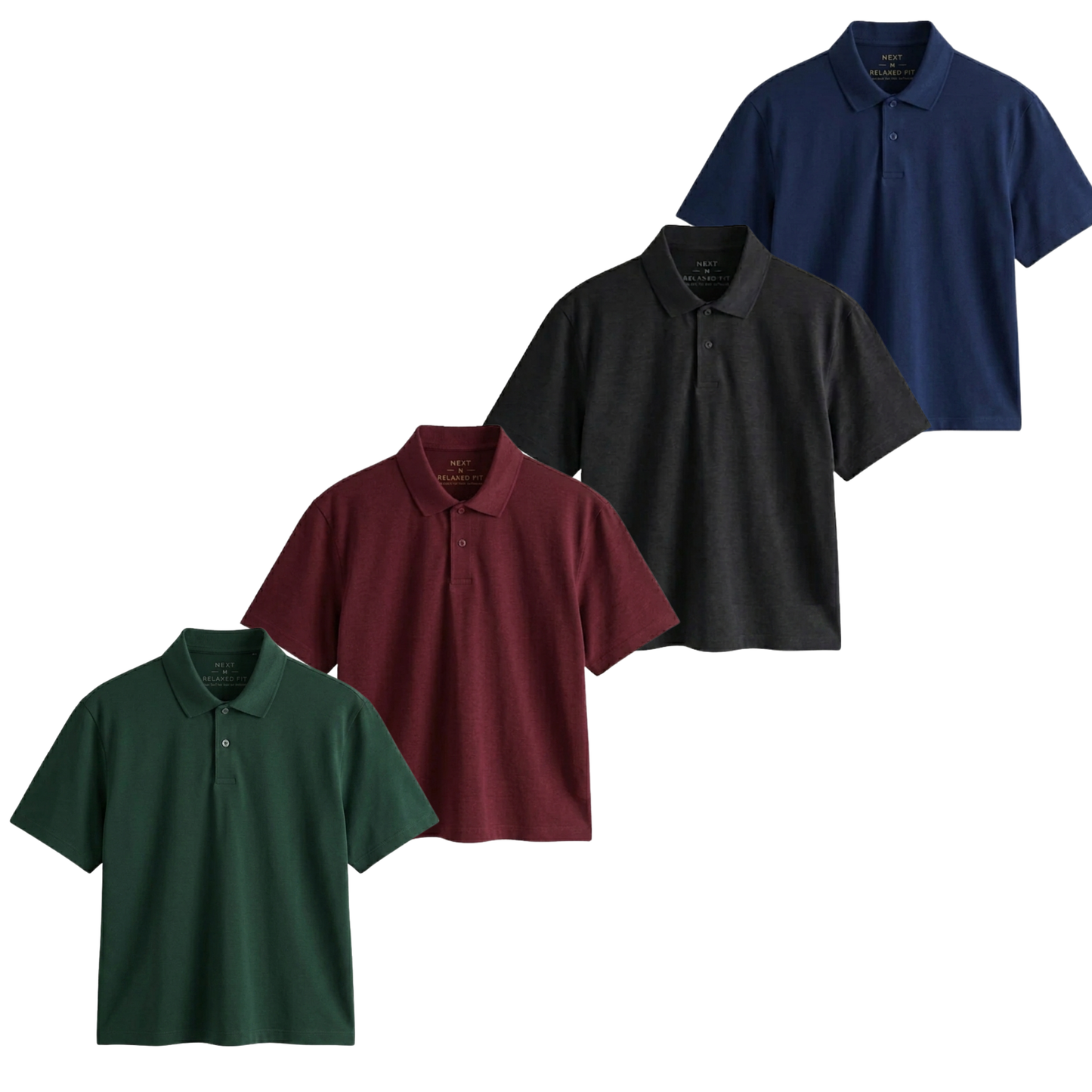 Pack Of 4 Crop Polos