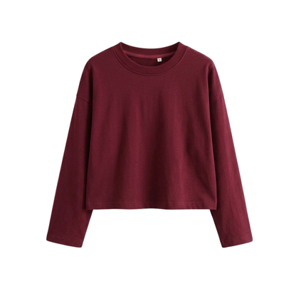 Crop Full Sleeves T-Shirt
