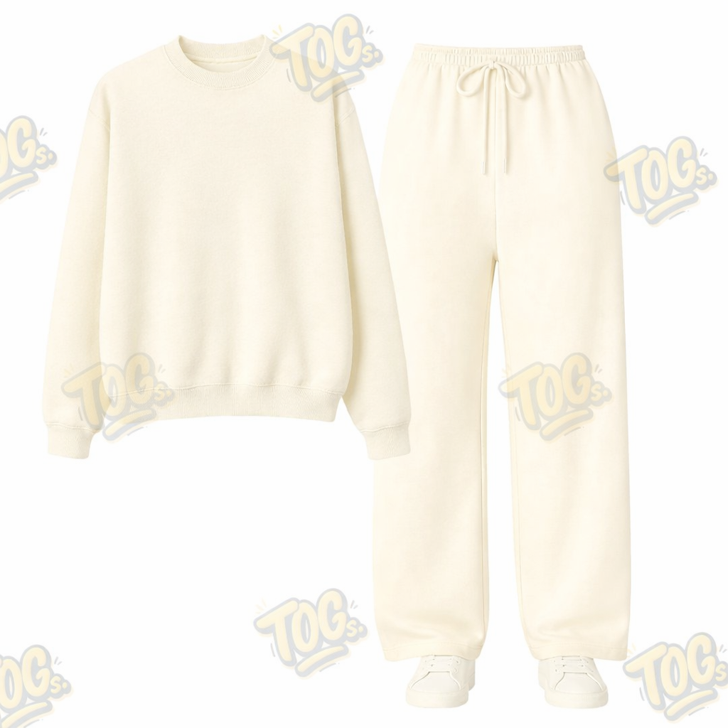 Straight Leg Trouser With Oversized Sweatshirt
