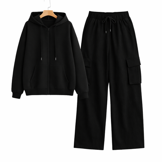 Straight Leg Cargo With Oversized Zipper