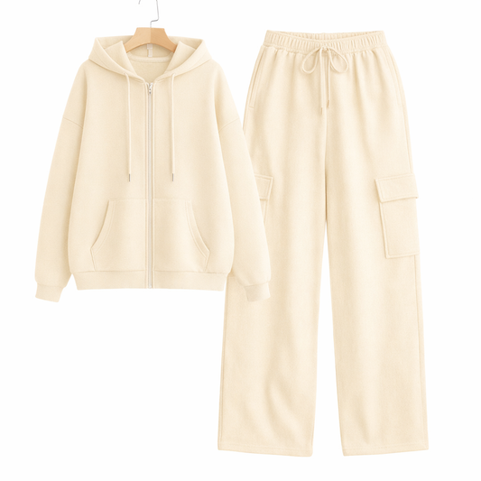 Straight Leg Cargo With Oversized Zipper