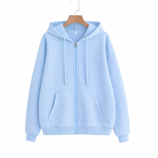 OVERSIZED DROP SHOULDER ZIPPER