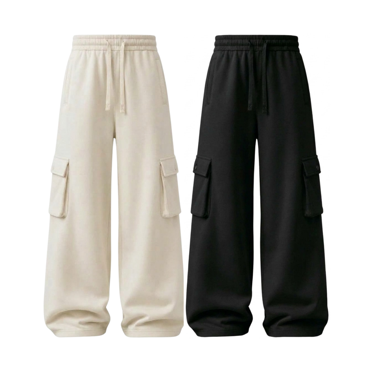 Pack of 2 Wide-Leg Cargo