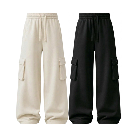 Pack of 2 Wide-Leg Cargo