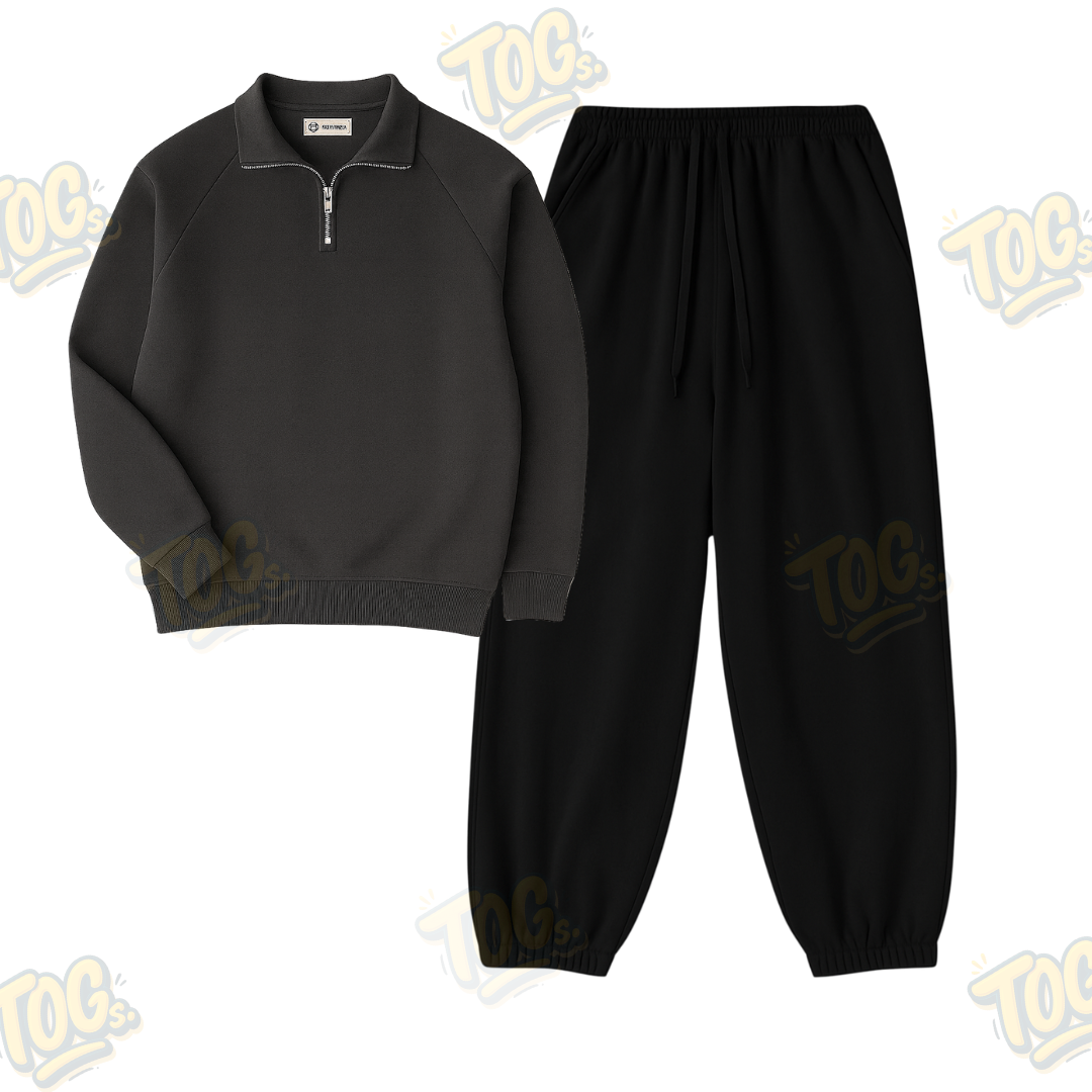 Oversized Sweatpant with Oversized Mockneck