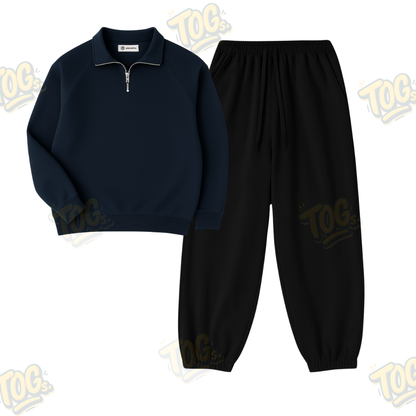 Oversized Sweatpant with Oversized Mockneck