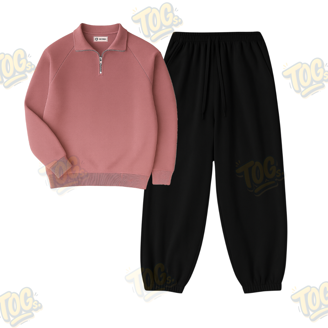 Oversized Sweatpant with Oversized Mockneck