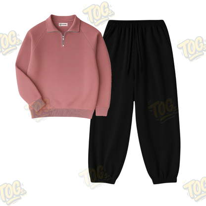 Oversized Sweatpant with Oversized Mockneck