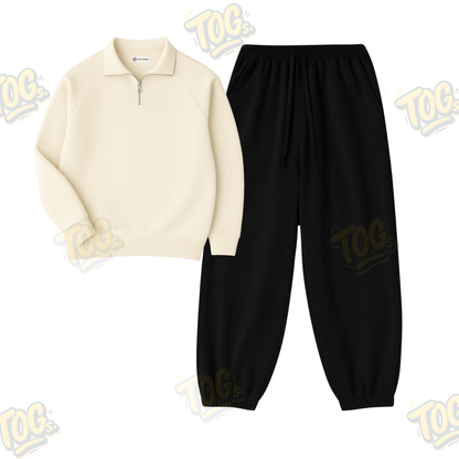 Oversized Sweatpant with Oversized Mockneck