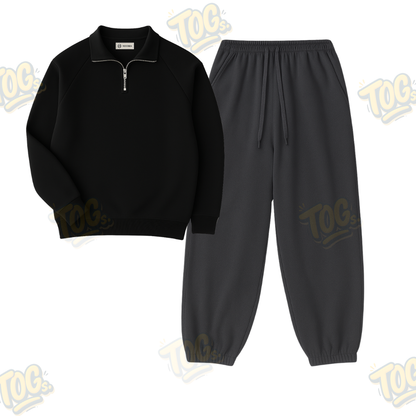 Oversized Sweatpant With Oversized Mockneck