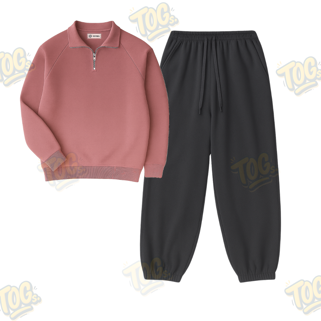 Oversized Sweatpant With Oversized Mockneck