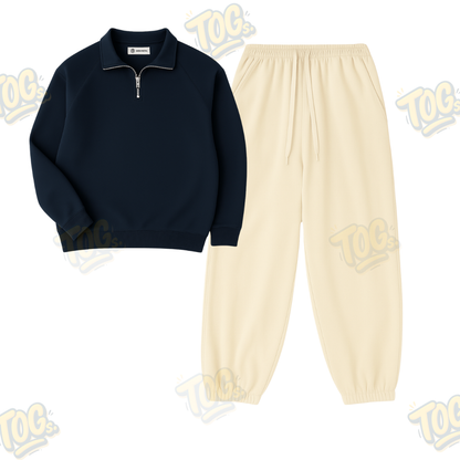 Oversized Sweatpant With Oversized Mockneck