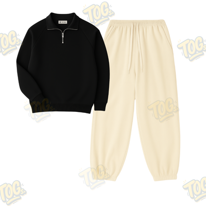 Oversized Sweatpant With Oversized Mockneck