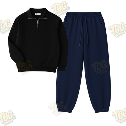 Oversized Sweatpant With Oversized Mockneck