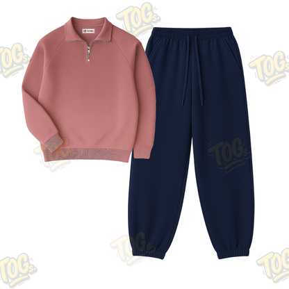 Oversized Sweatpant With Oversized Mockneck