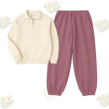 Oversized Sweatpant With Oversized Mockneck