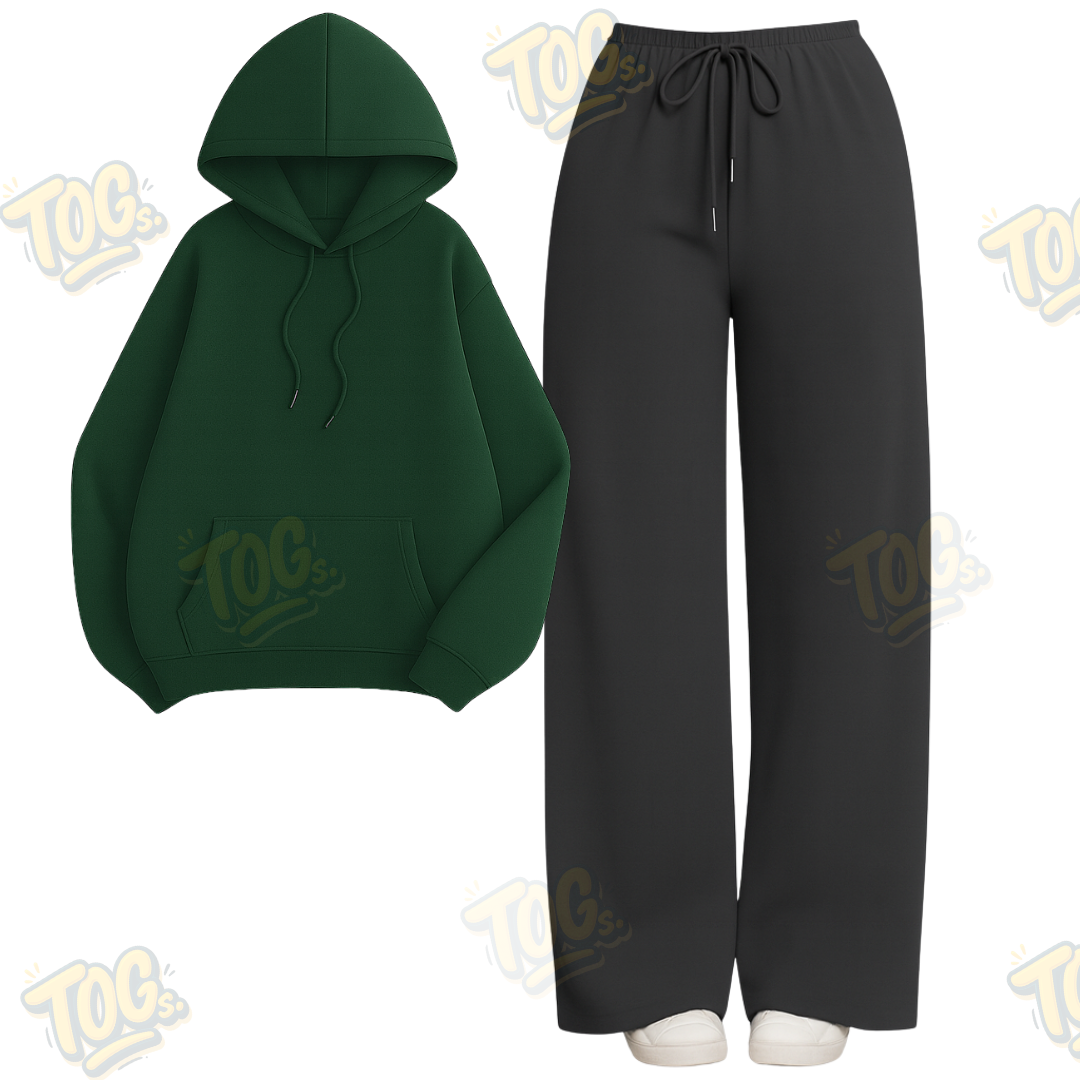 Straight Leg Trouser With Hoodie