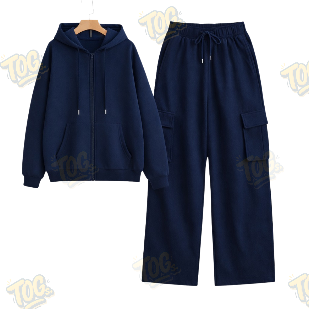 Straight Leg Cargo With Oversized Zipper