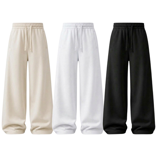 Pack of 3 Wide-Leg Trouser