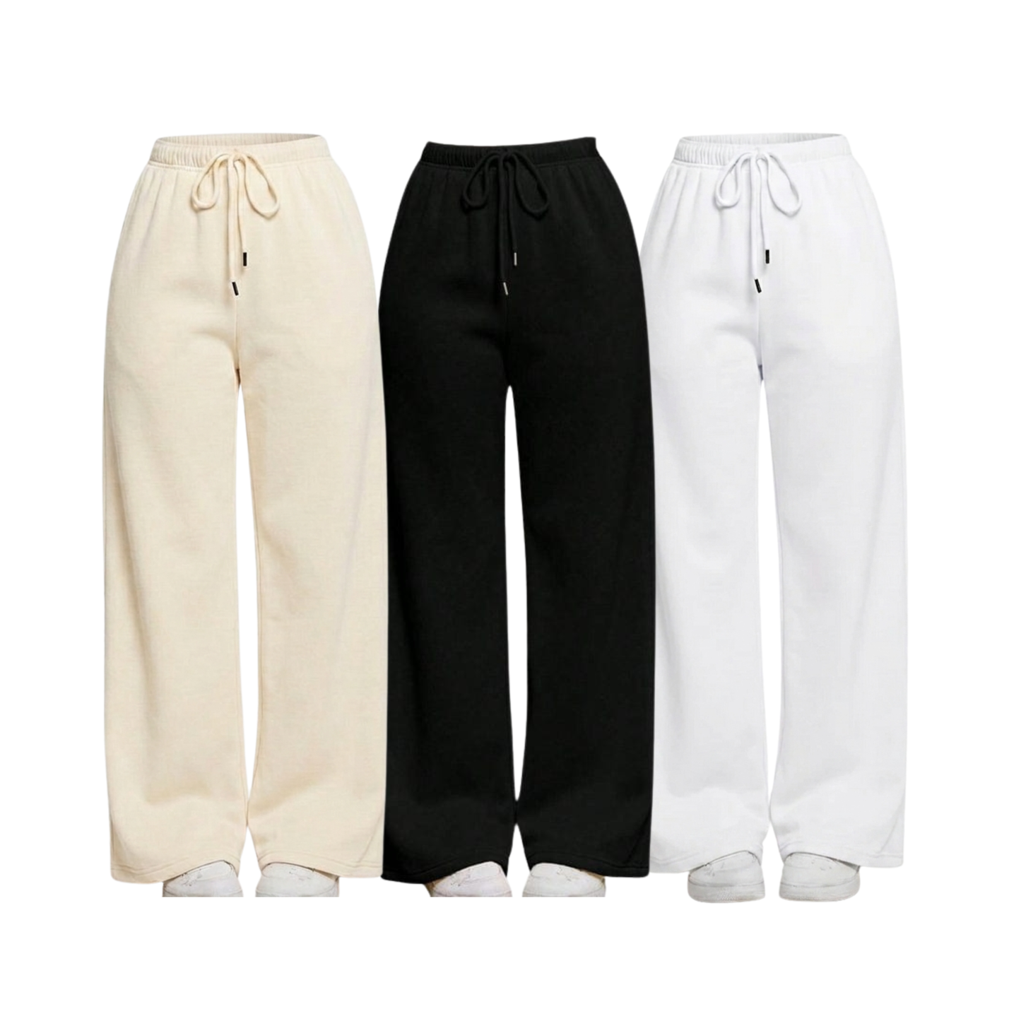 Pack Of 3 Straight Leg Trousers