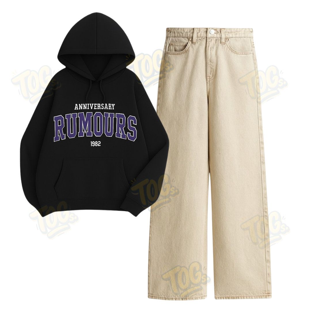 Baggy Jeans With Rumours Hoodie