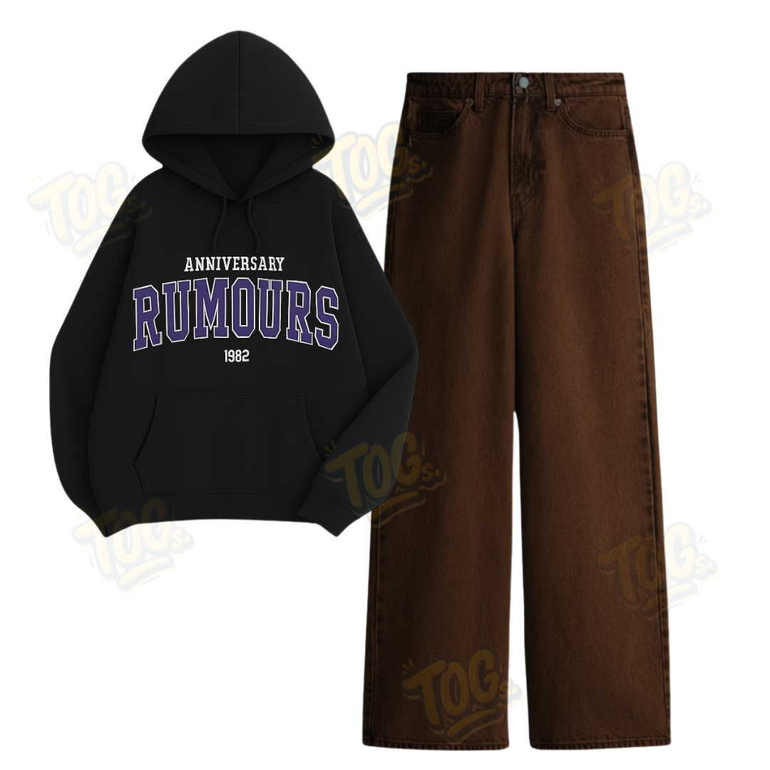 Baggy Jeans With Rumours Hoodie