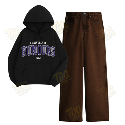 Baggy Jeans With Rumours Hoodie