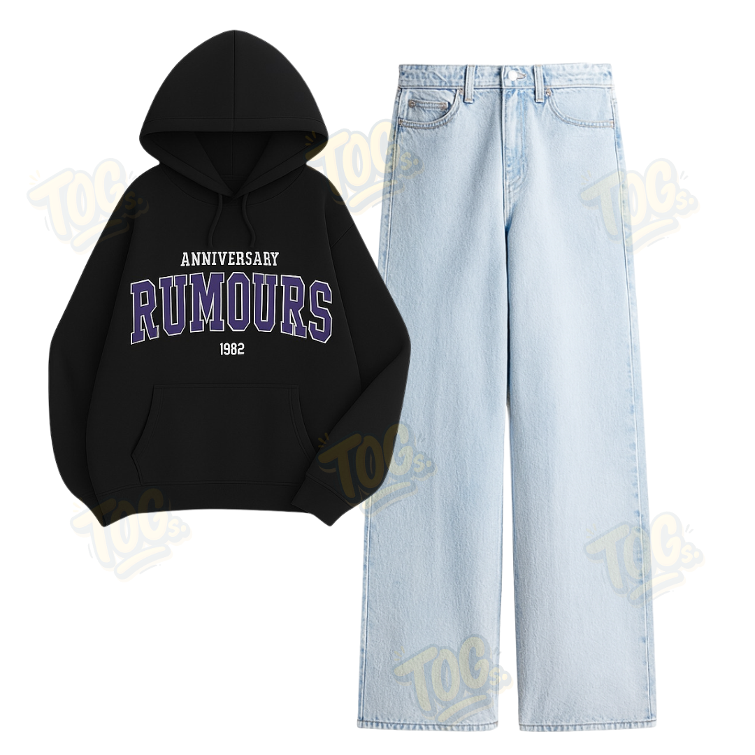 Baggy Jeans With Rumours Hoodie