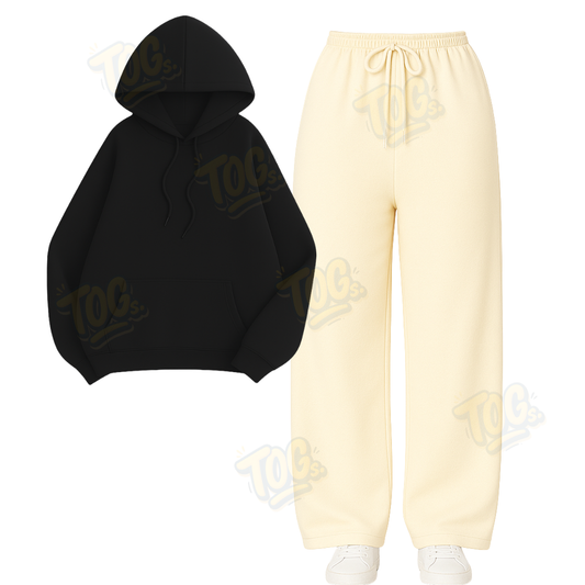 Straight Leg Trouser With Oversized Hoodie