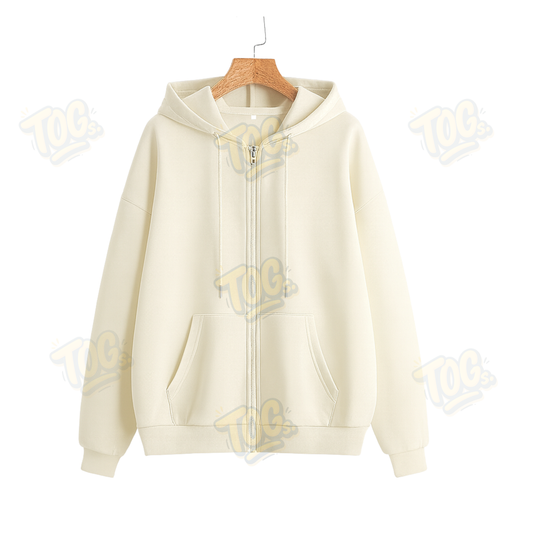 OVERSIZED DROP SHOULDER ZIPPER