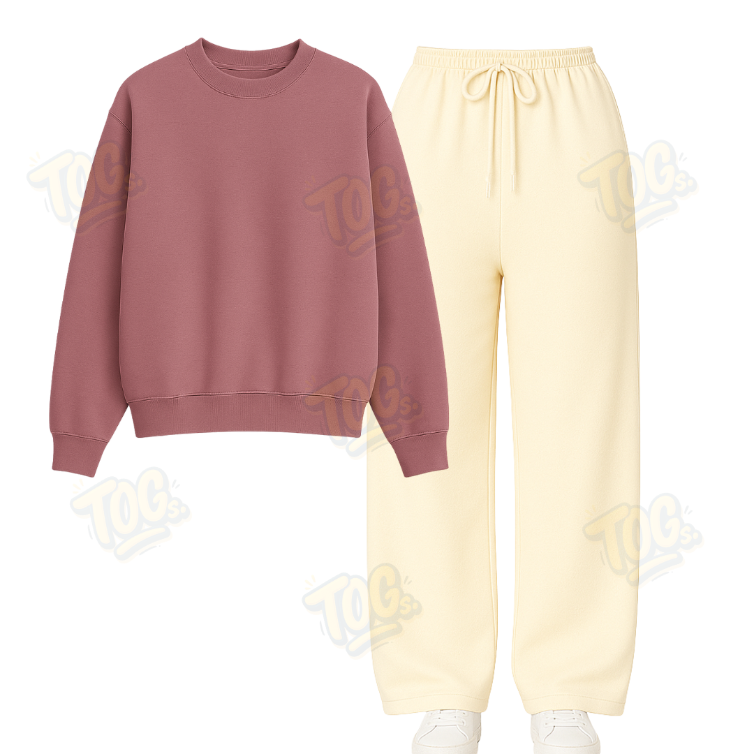 Straight Leg Trouser With Sweatshirt