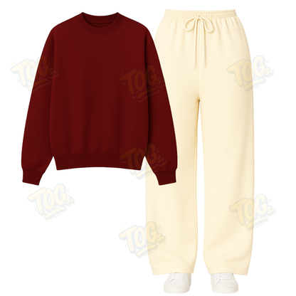 Straight Leg Trouser With Sweatshirt