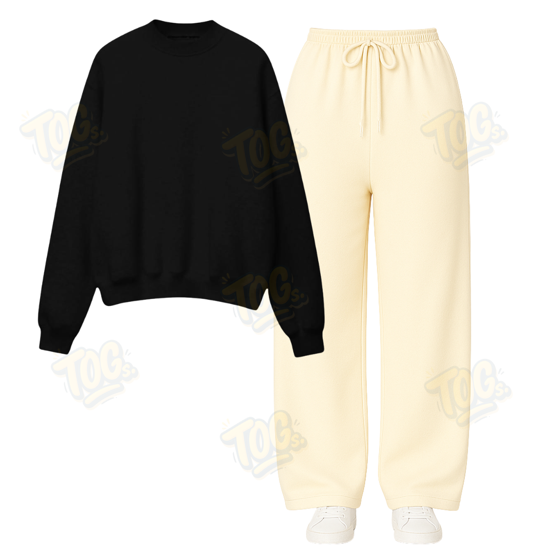 Straight Leg Trouser With Sweatshirt