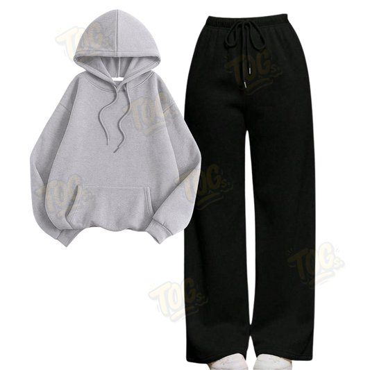 Straight Leg Trouser With Oversized Hoodie