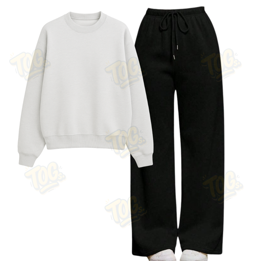 Straight Leg Trouser With Sweatshirt