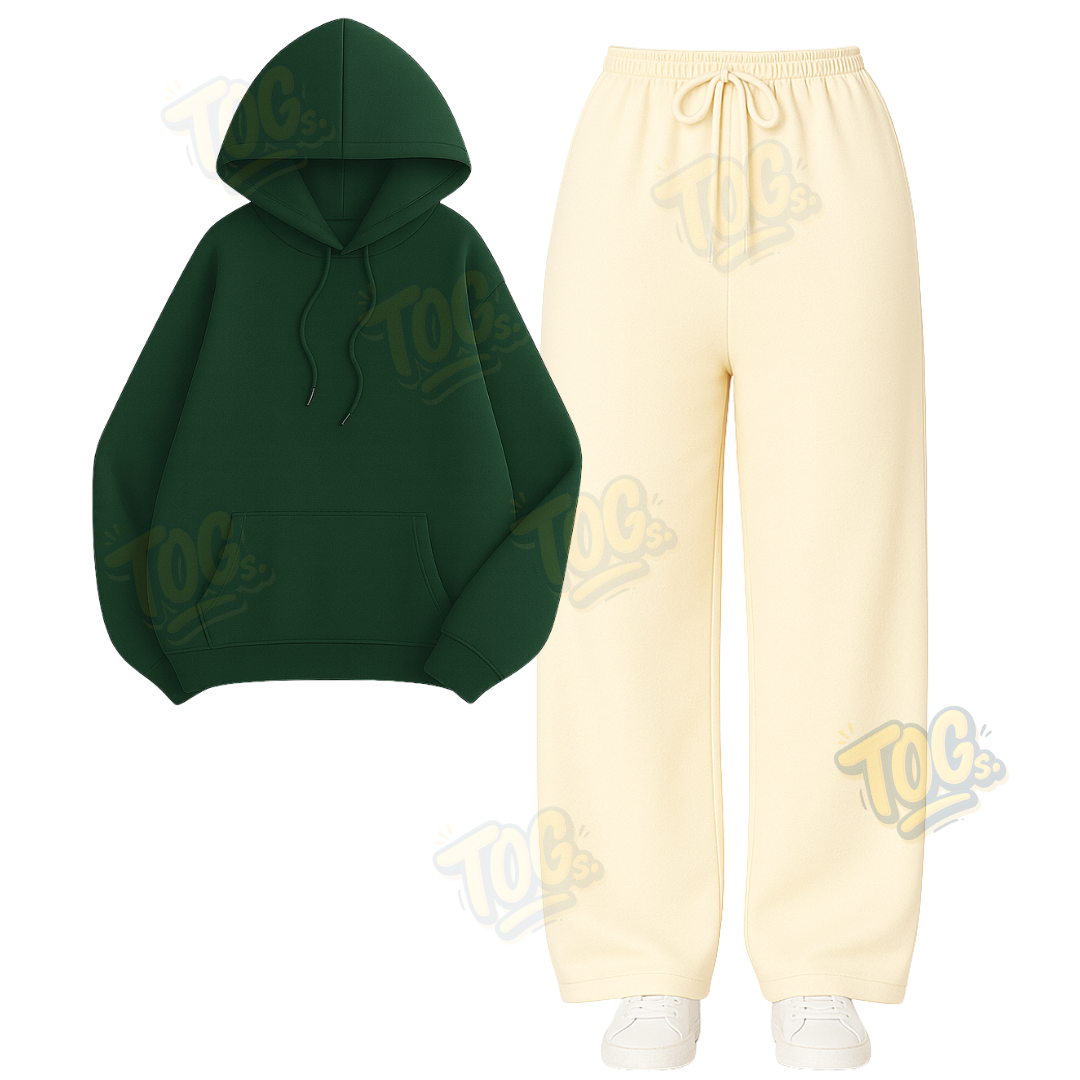 Straight Leg Trouser With Oversized Hoodie