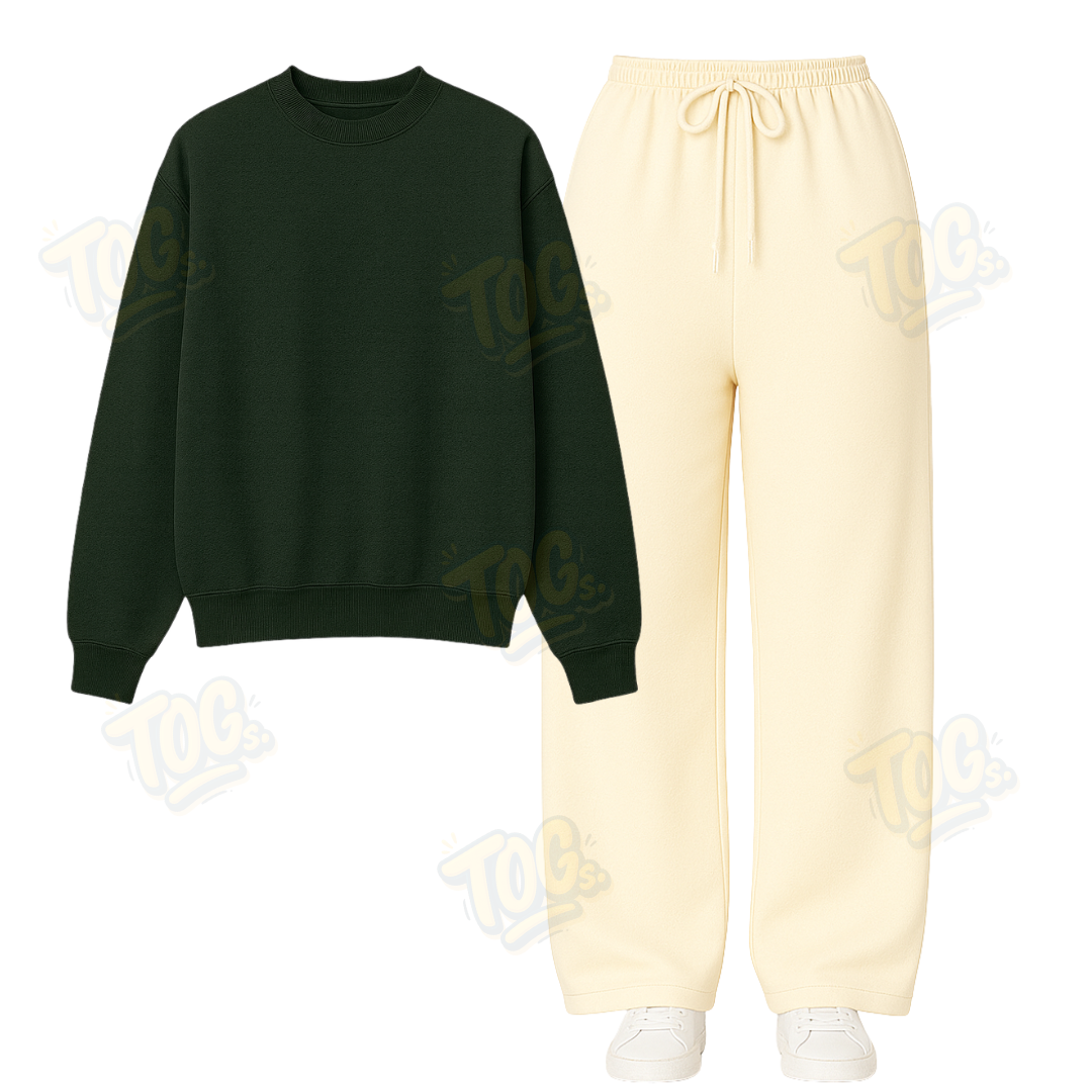 Straight Leg Trouser With Sweatshirt