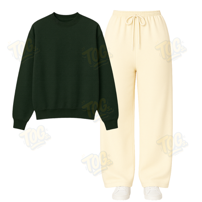 Straight Leg Trouser With Sweatshirt