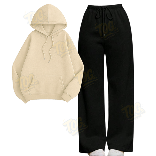 Straight Leg Trouser With Oversized Hoodie