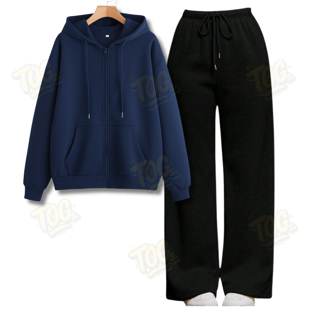 Straight Leg Trouser With Oversized Zipper