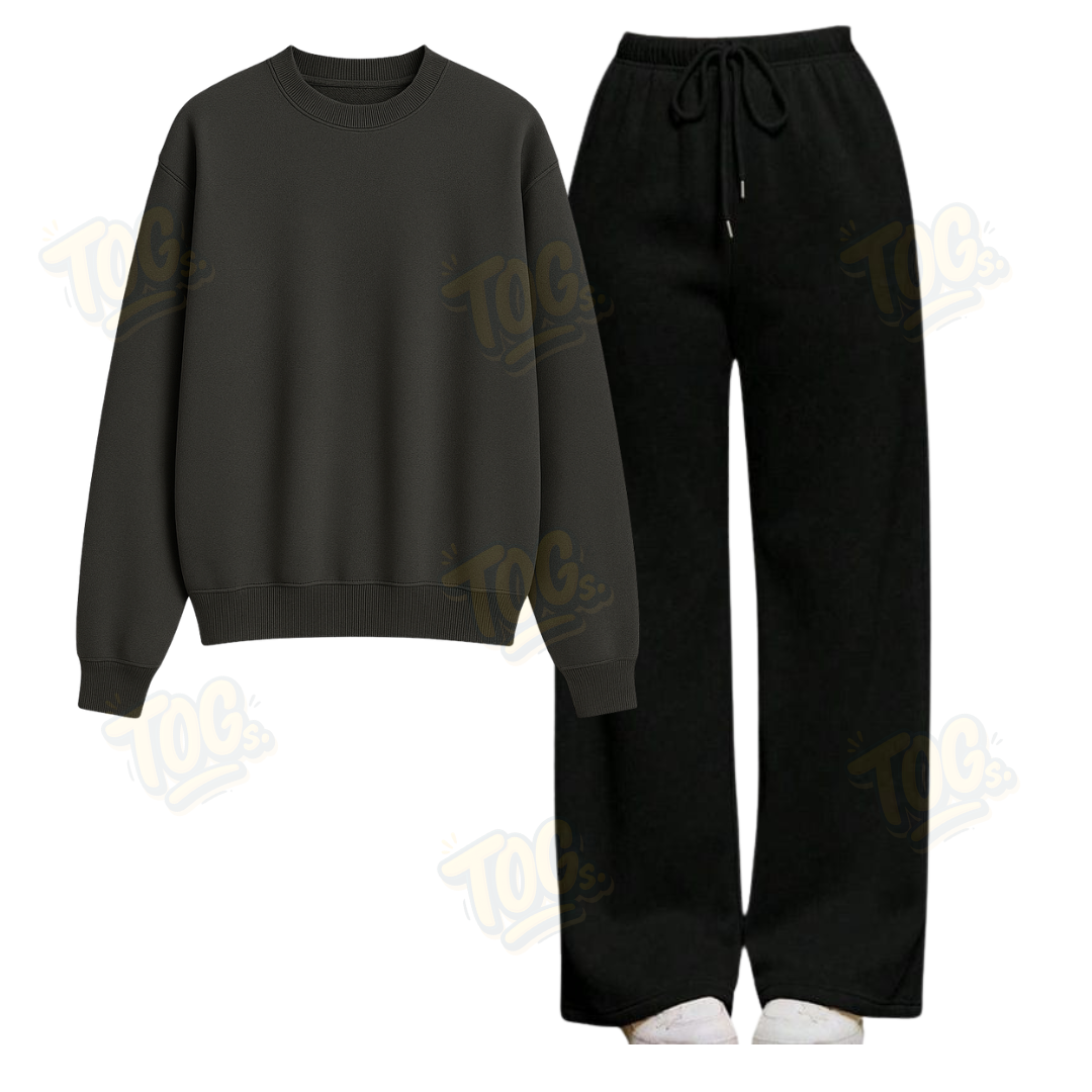Straight Leg Trouser With Sweatshirt