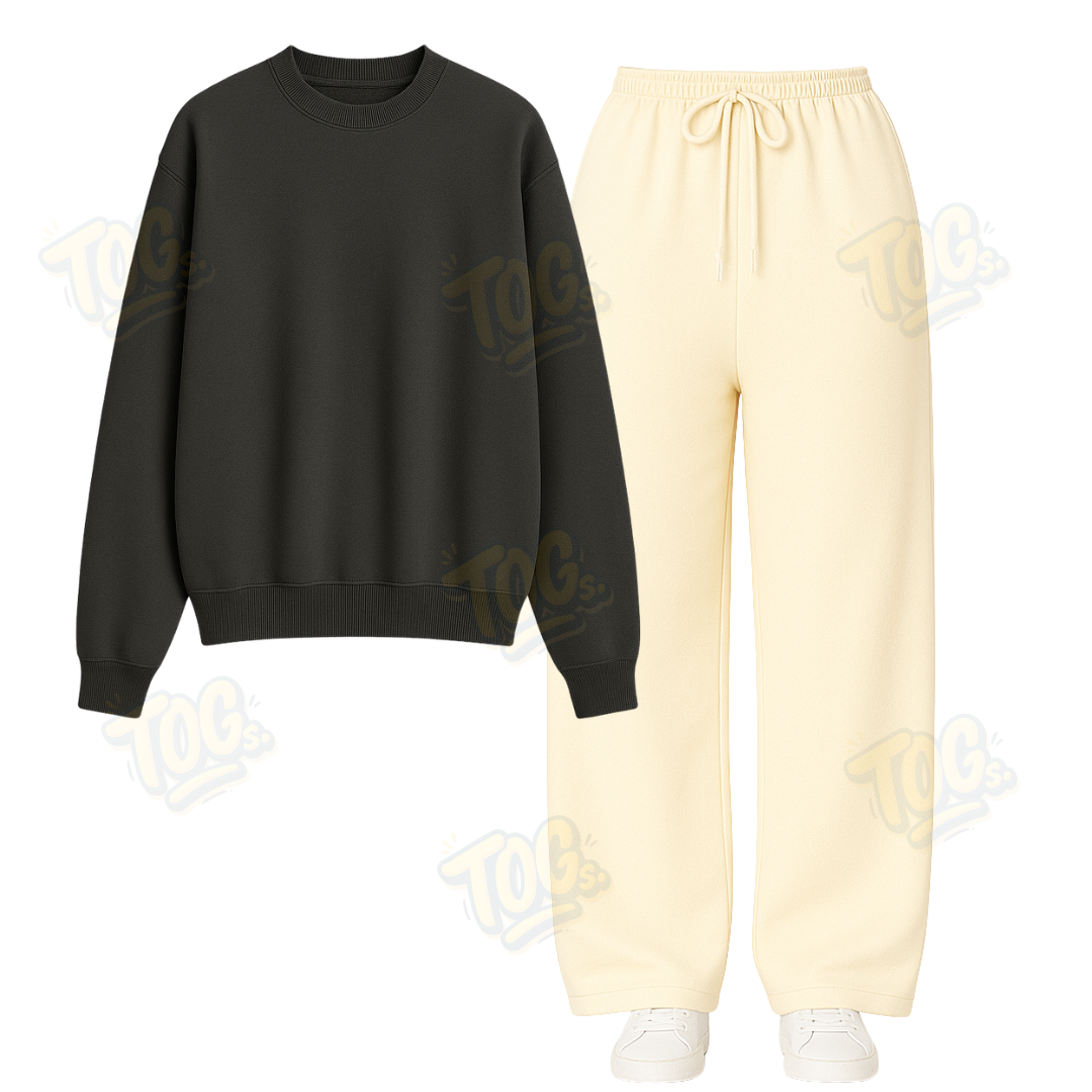 Straight Leg Trouser With Sweatshirt