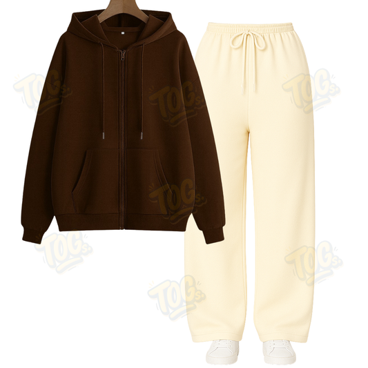 Straight Leg Trouser With Oversized Zipper