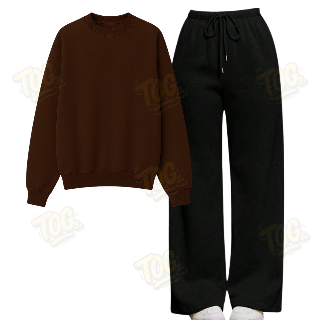 Straight Leg Trouser With Sweatshirt