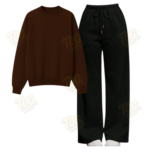 Straight Leg Trouser With Sweatshirt