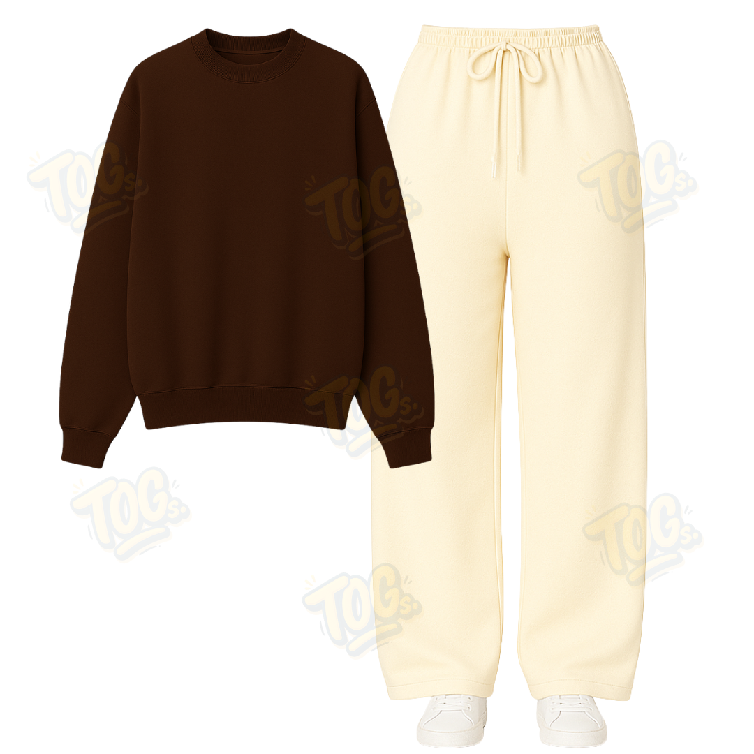 Straight Leg Trouser With Sweatshirt