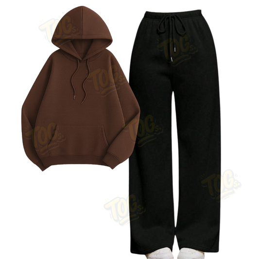 Straight Leg Trouser With Oversized Hoodie