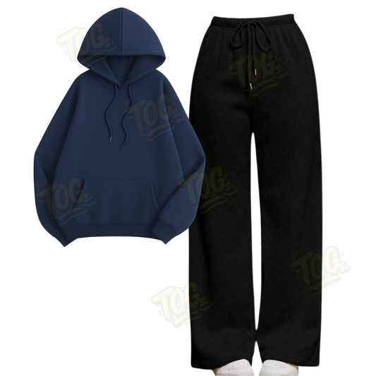 Straight Leg Trouser With Oversized  Hoodie